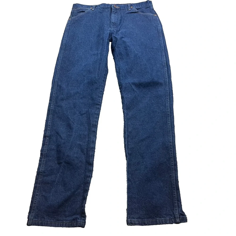 Wrangler cowboy cut Jeans Mens 36x36 Dark Wash Straight Leg Denim 13mwzw